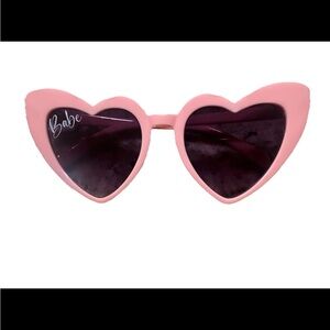 Heart-Shaped Pink Sunglasses